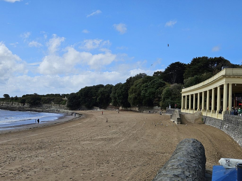 The sandy beach at Barry Island